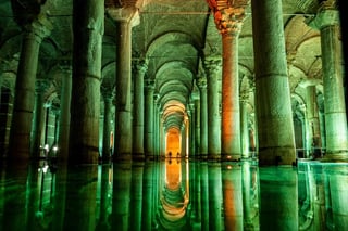 Basilica Cistern Descent