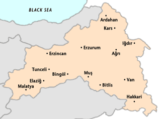 Eastern regions of Turkey