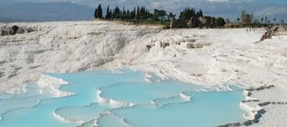 The Pamukkale hot springs