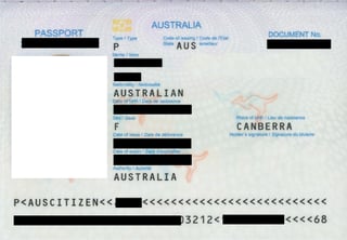 جواز سفر أسترالي لتأشيرة تركيا