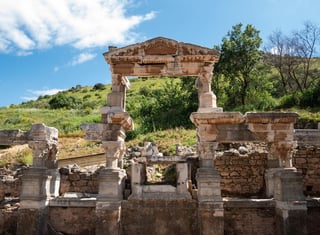 Ruins of the ancient city Ephesus