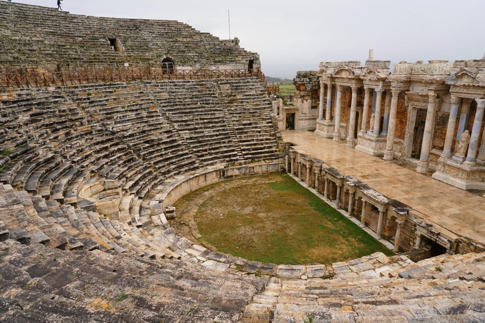 Ancient roman amphitheater in Turkey