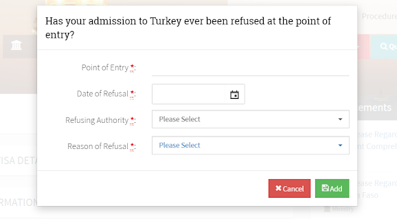 تم رفض القبول في تركيا على الإطلاق