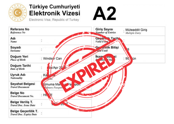 Turkey Visa Expired